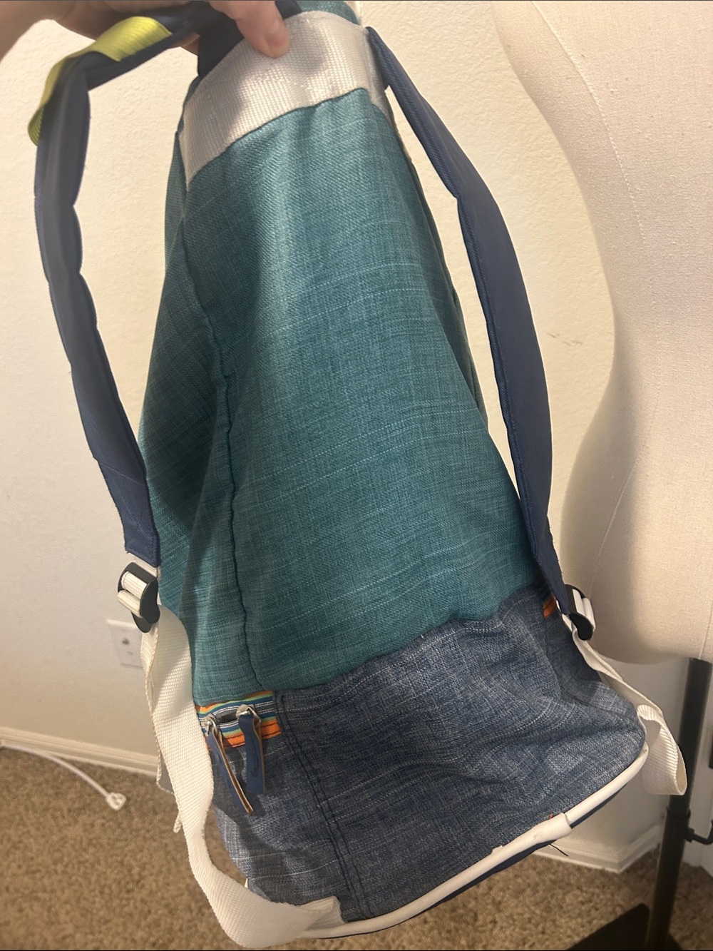 Fitkicks Blue Drawstring Backpack - Picture 5 of 10